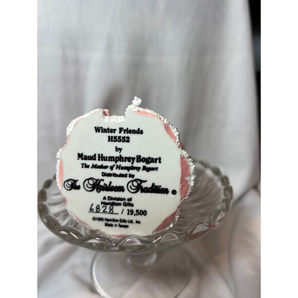 1990 Maud Humphrey Bogart "WINTER FRIENDS" H5552 Limited Edition Resin Figurine - Picture 2 of 4
